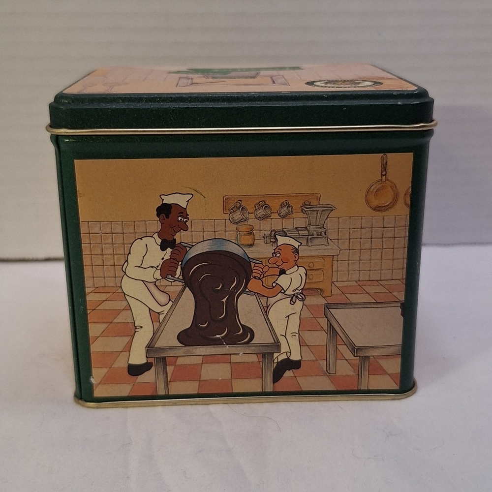 Frango Candy Kitchen Tin Marshall Fields 1985 Chocolate Mints Illinois 4.25"